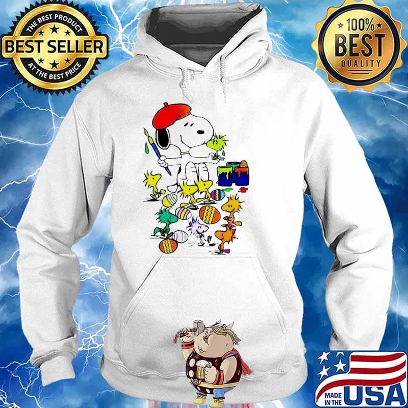Snoopy and woodstocks pain Easter s Hoodie