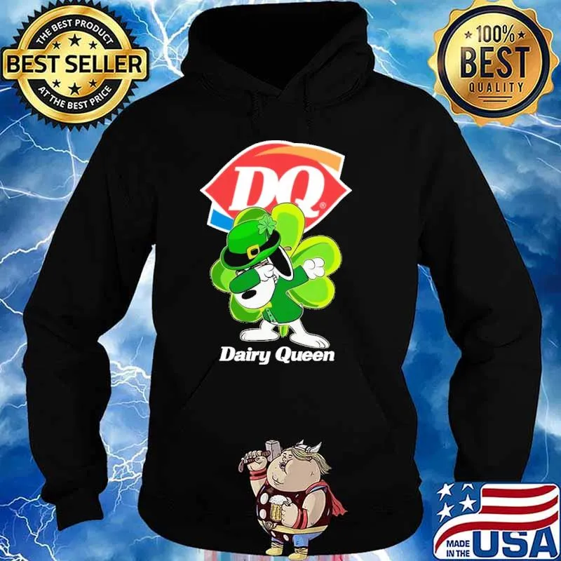 Snoopy dabbing Dairy Queen St.Patrick's day s Hoodie