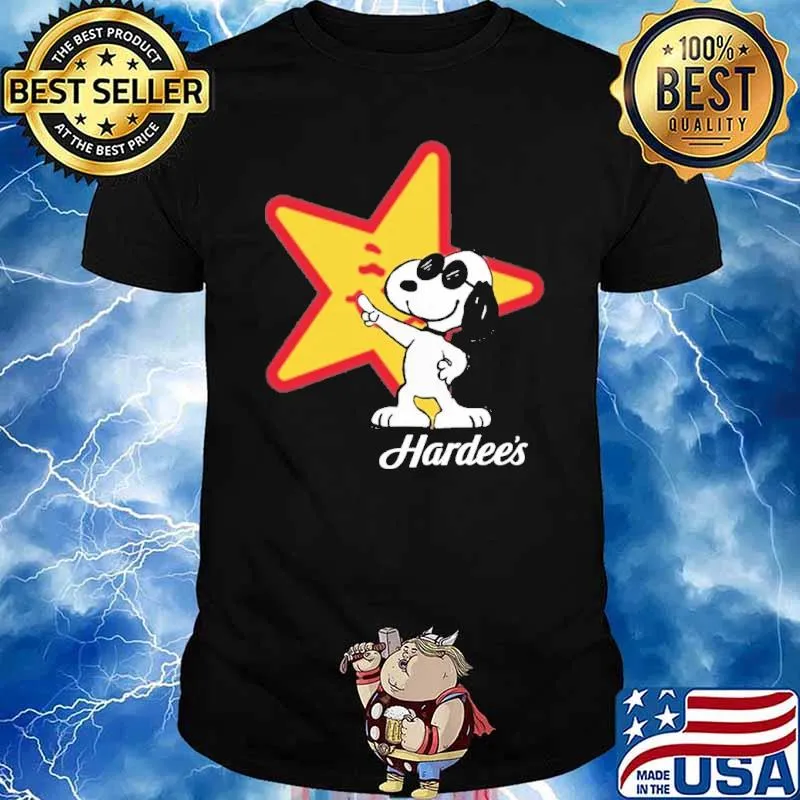 Snoopy Hardee's shirt