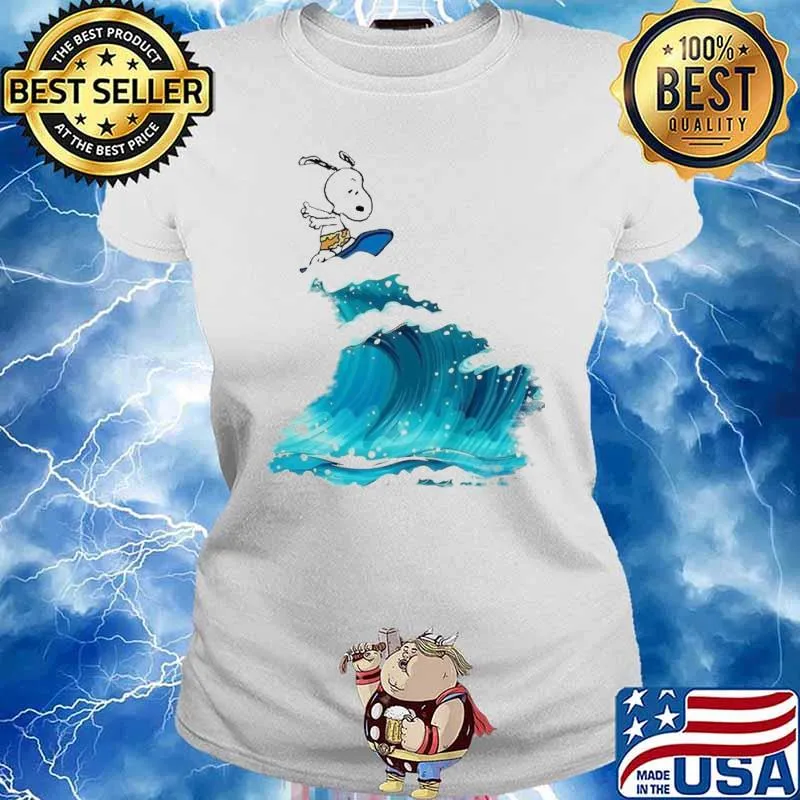 Snoopy Wallpaper sea beach s Ladies tee