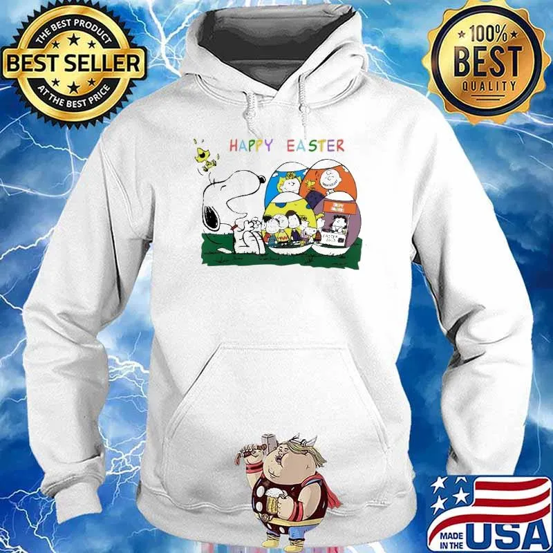 Snoopy woodstocks Charlie Brown and friends happy easter s Hoodie