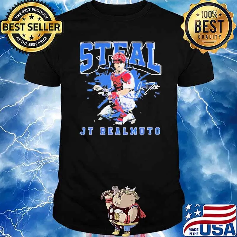 Steal Jt Realmuto Signature sport Shirt