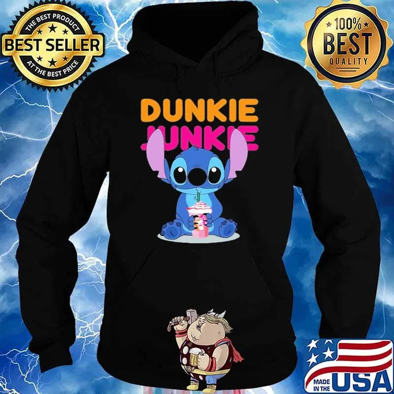 Stitch hug Dunkie Junkie s Hoodie
