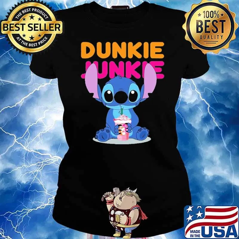 Stitch hug Dunkie Junkie s Ladies tee