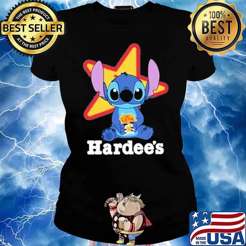 Stitch hug Hardee's s Ladies tee