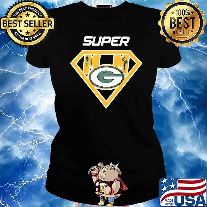 Super man Green bay Packer s Ladies tee