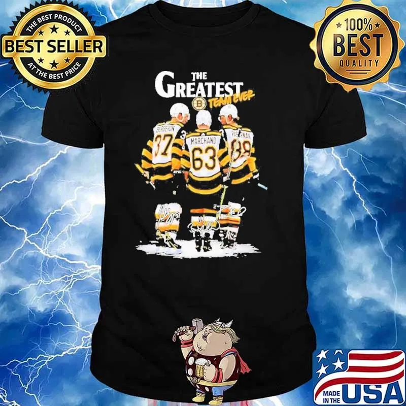 The Greatest Team Ever Marchand Signature Bruins Shirt