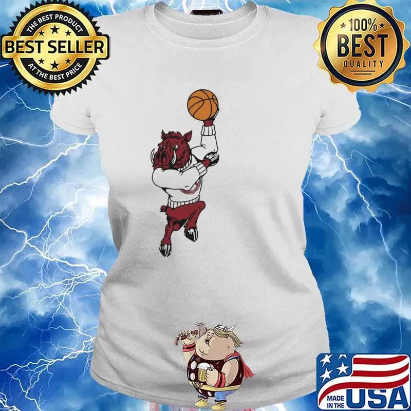 The Hogs Ark Basketball mascot Shirt Ladies tee