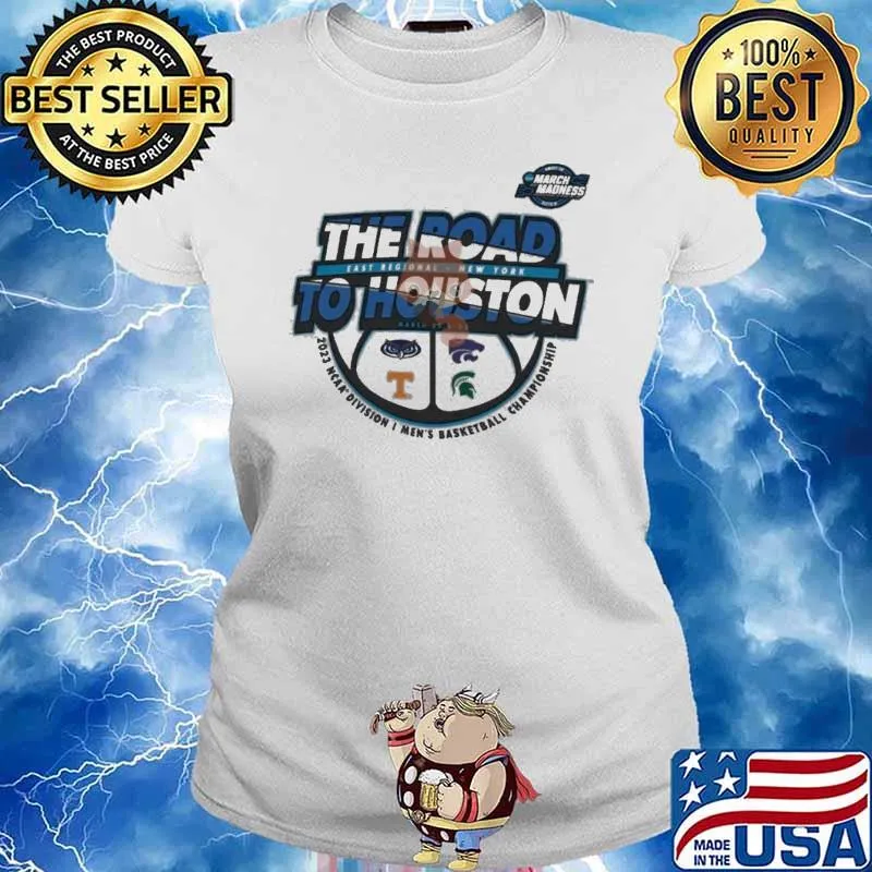 The Road To Houston East Regional 2023 NCAA Division I Men’s Basketball March madness Shirt Ladies tee