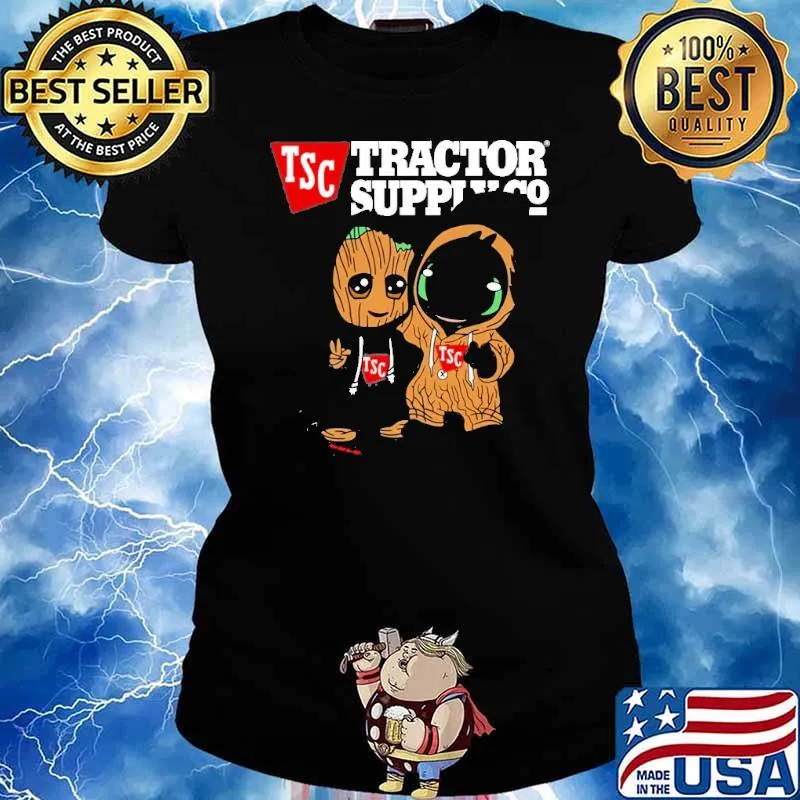 Tractor supply Co TSC groot and toothless s Ladies tee