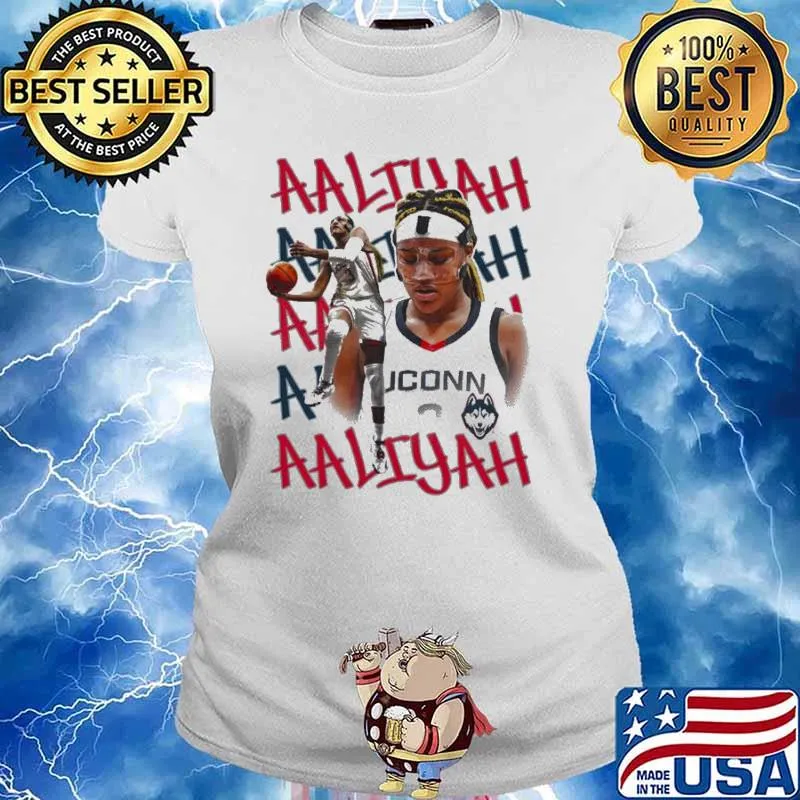 Uconn Huskies Aaliyah Edwards Graffiti s Ladies tee