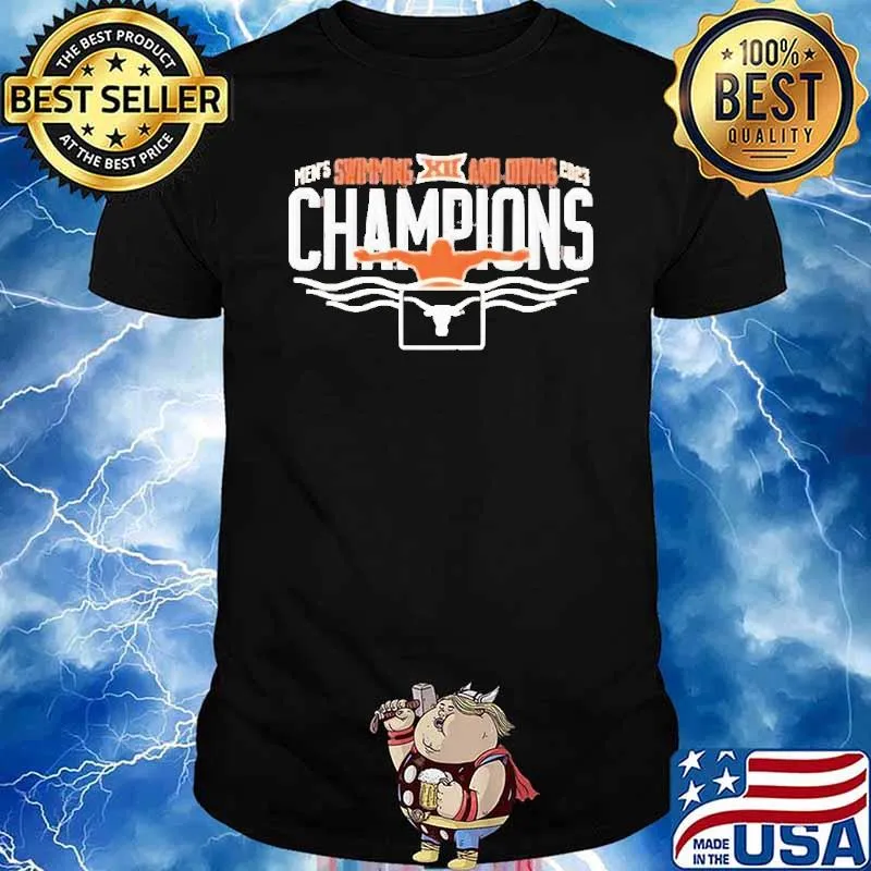University Of Texas Longhorns 2023 Big 12 Men’s Swimming & Diving Champions shirt