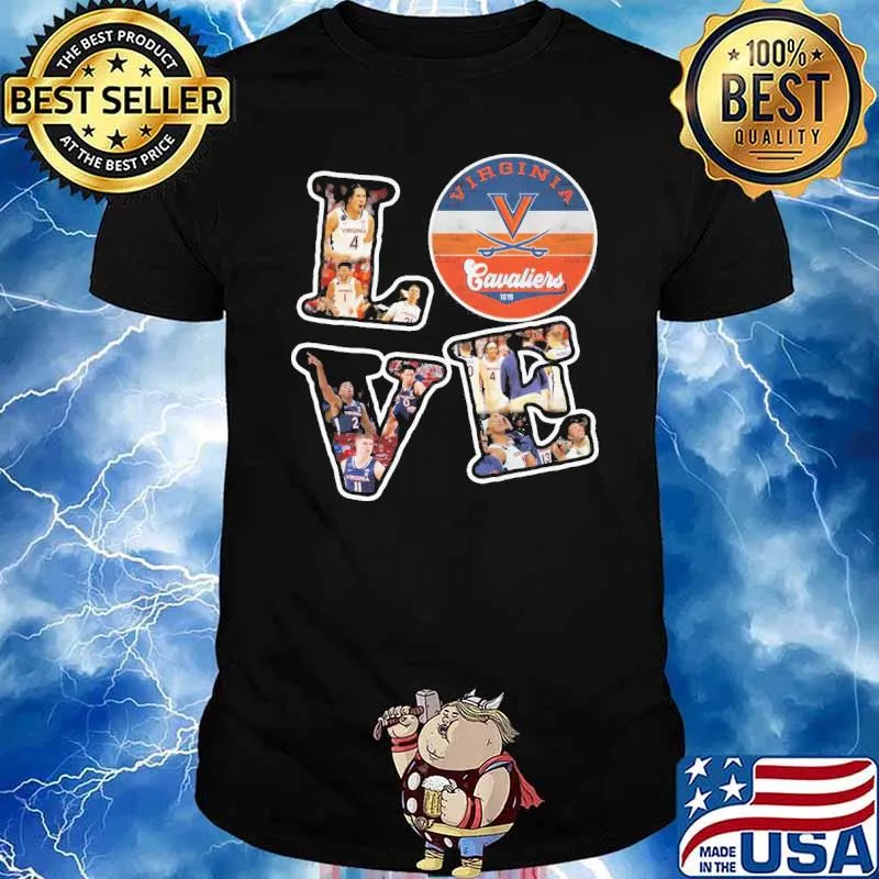 Virginia cavaliers 1819 love heart shirt