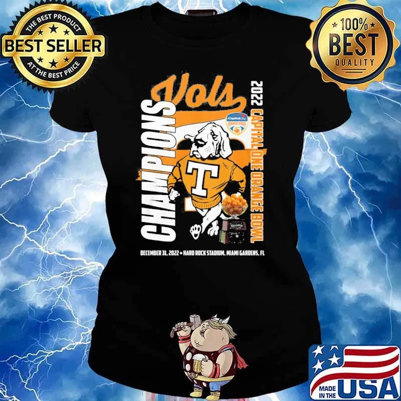 Vols champions 2022 capital one Orange Bowl December 31,2022 Hard rock stadium s Ladies tee