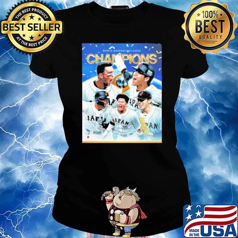 World Baseball Classic Champions 2023 Japan player Shirt Ladies tee