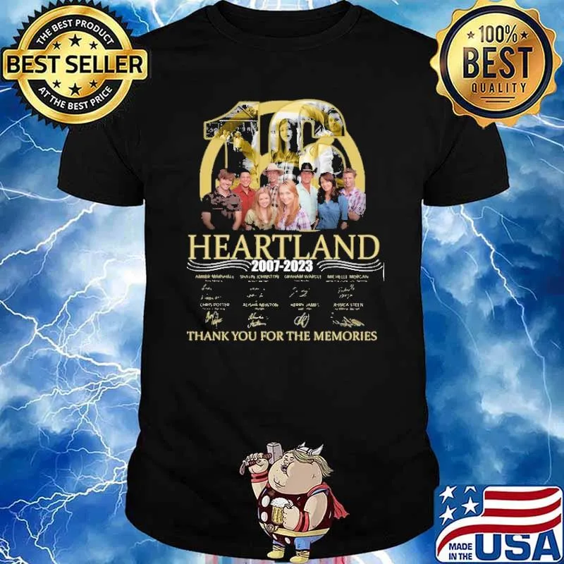 16 Heartland 2007-2023 thank you for the memories signatures shirt