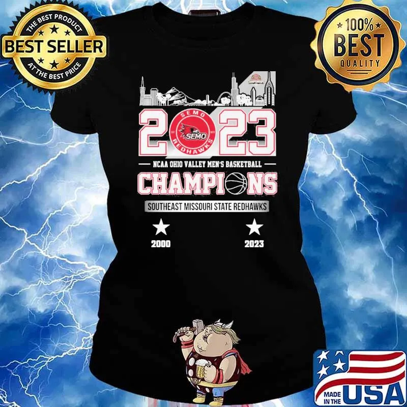 2023 Semo Redhawks NCAA Ohio Valley men's basketball champions Southeast Missouri state redhawks s Ladies tee