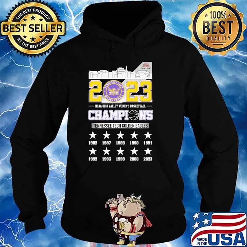 2023 Tennessee tech golden eagles NCAA Ohio valley women's basketball champions s Hoodie