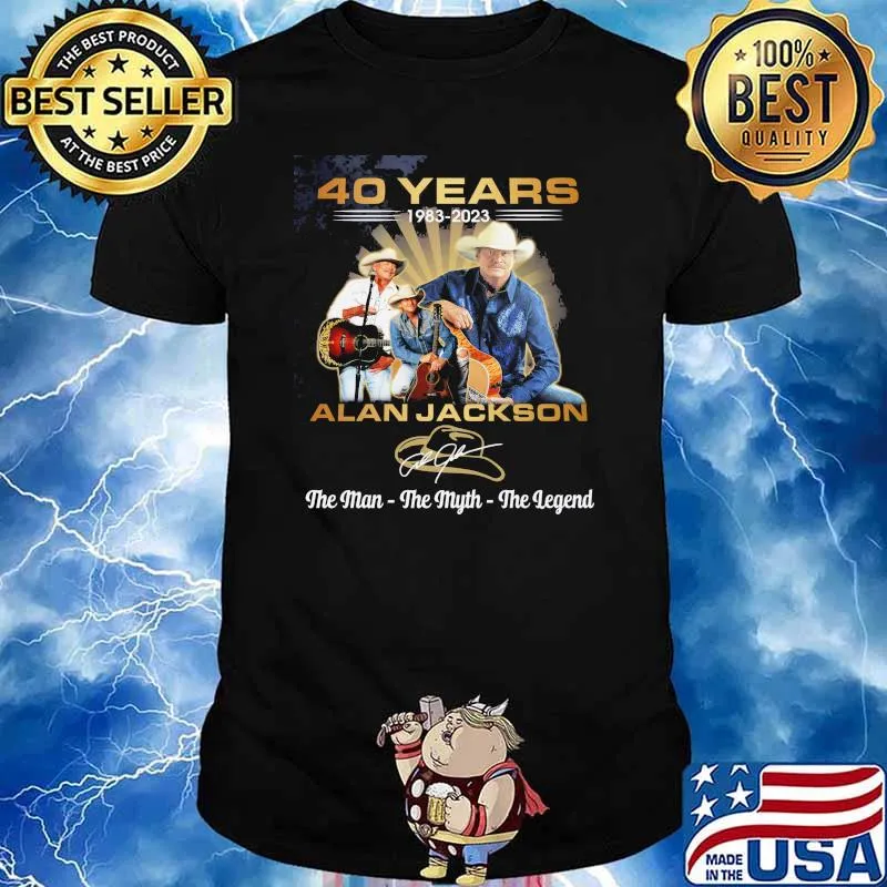 40 years 1983-2023 Alan Jackson the man the myth the legen signature shirt