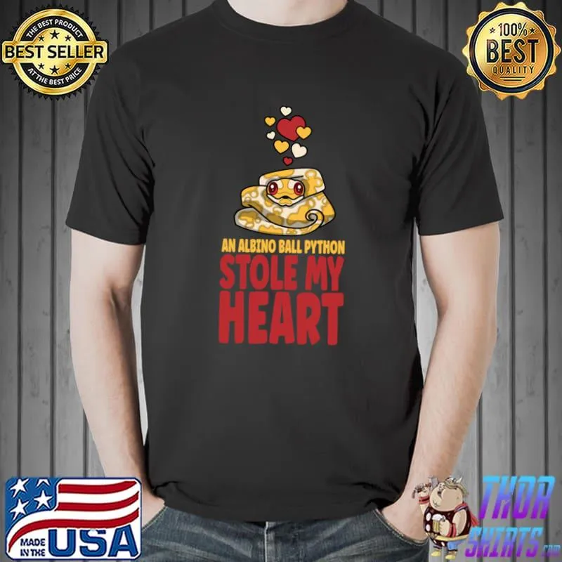 An Albino Ball Python Stole My Heart Snake T-Shirt