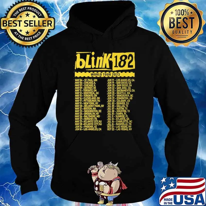 Blink 182 world tour 2023 s Hoodie