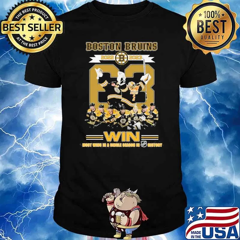 Boston Bruins 2022 2023 win most wins in a single season in history shirt