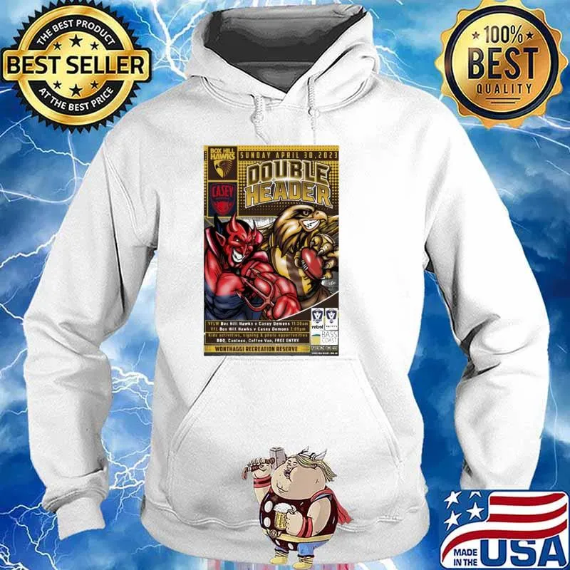 Box Hill Hawks Casey Demons VFLW and VFL Doubleheader April 30 2023 Wonthggi recreation reserve Shirt