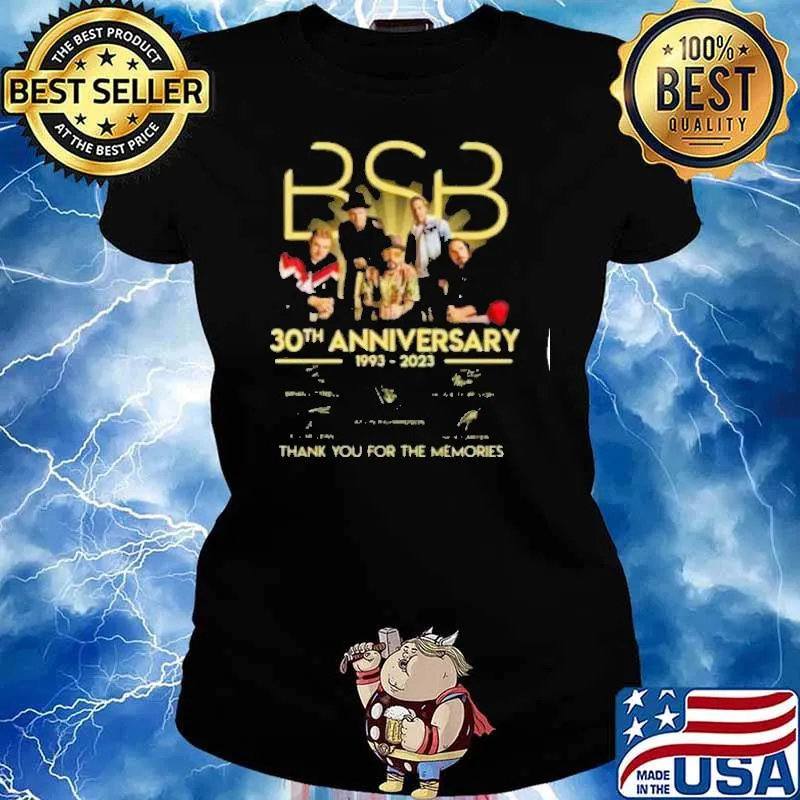 BSB 30th anniversary 1993-2023 thank you for the memories signatures s Ladies tee