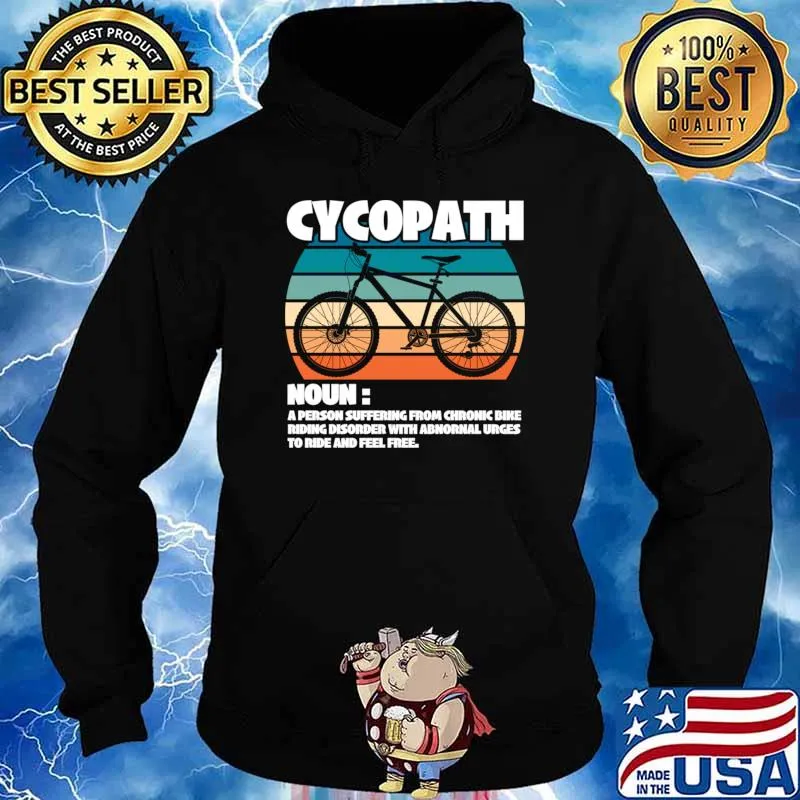 Cycopath Definition A Person Suffering From Chronic Bike Vintage Mountain Cycle T-Shirt Hoodie