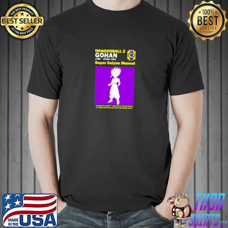Dragonball Gohan Manual Super Saiyan Manual T-Shirt Unisex