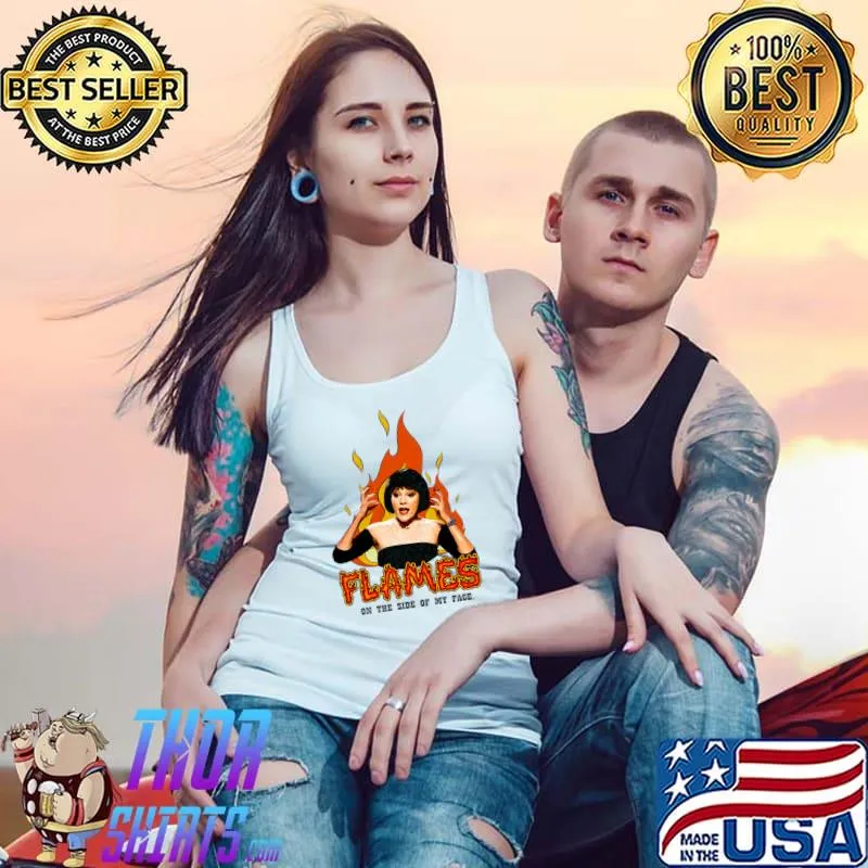 Flames on the side of my face T-Shirt Tank Top