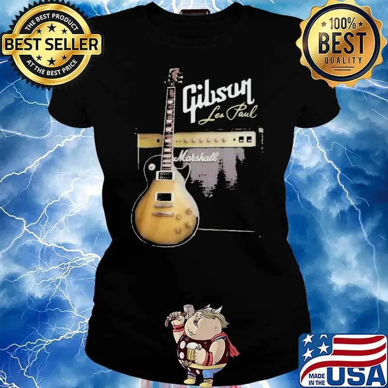 Gibson les paul Marshall guitar s Ladies tee
