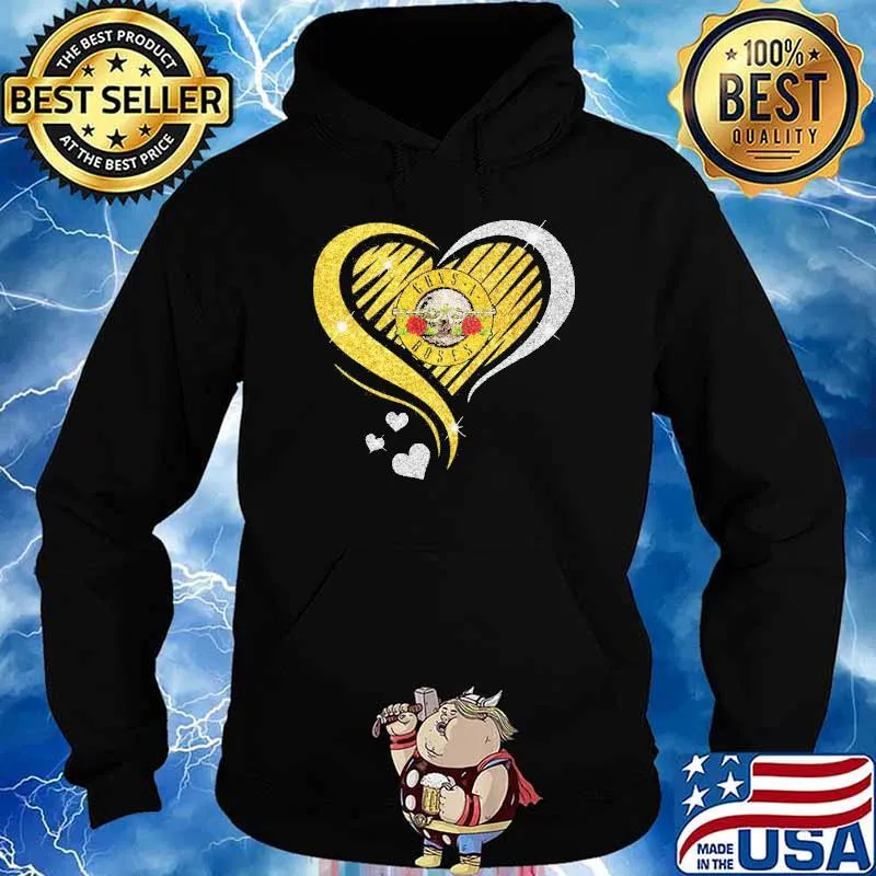 Guns a roses heart love diamond s Hoodie