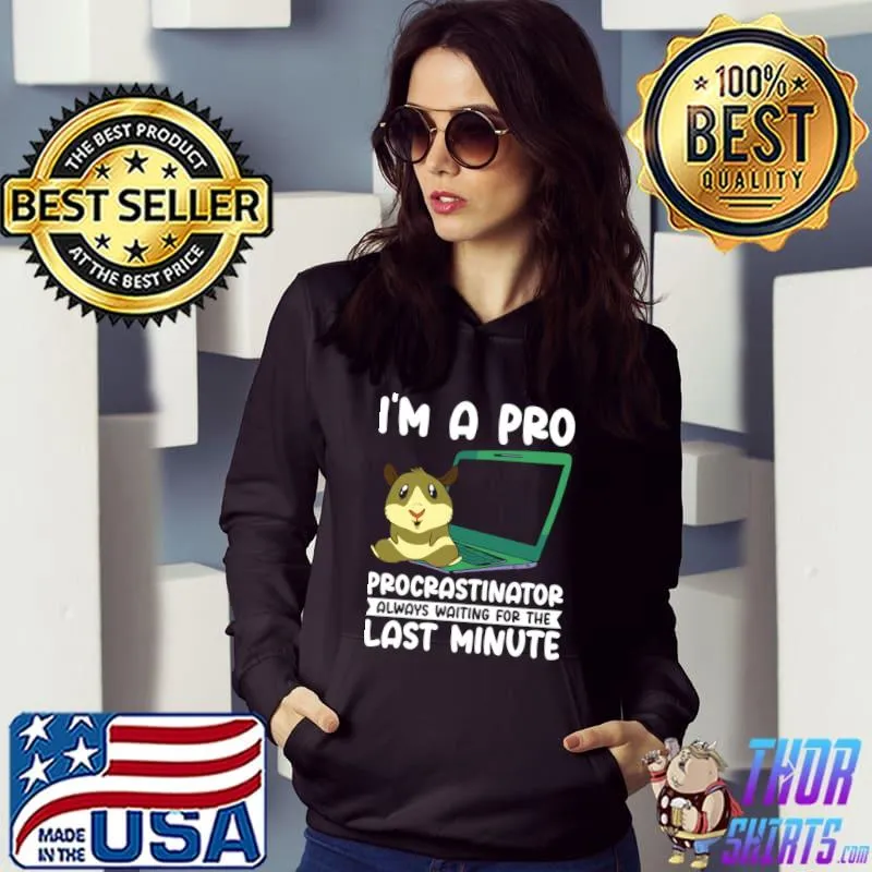 I'm A Pro Procrastinator Waiting For Procrastinating Hamster Pet Computer T-Shirt Hoodie