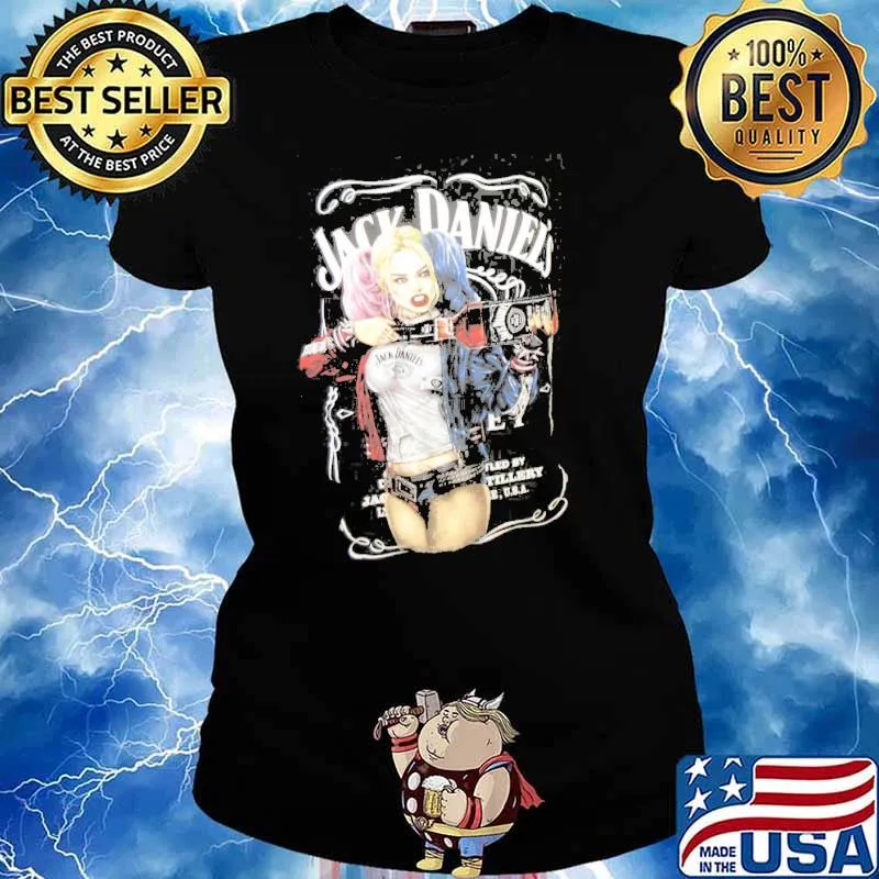 Jack Daniel's Harley Quinn Joker s Ladies tee