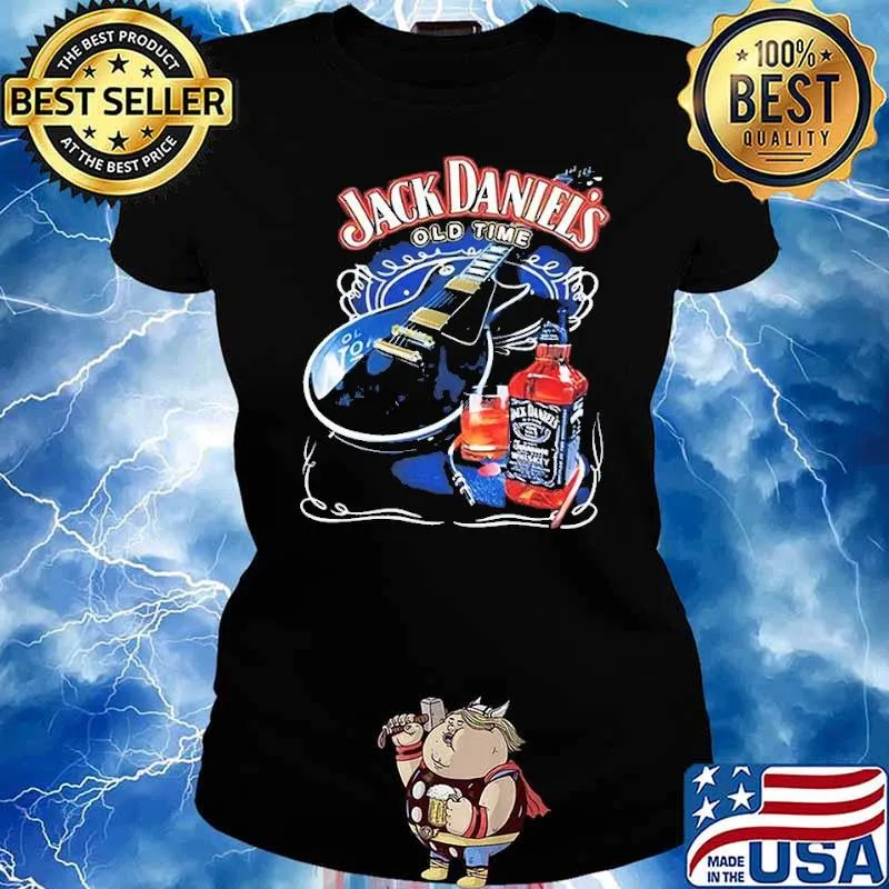 Jack Daniel's old time guitar s Ladies tee