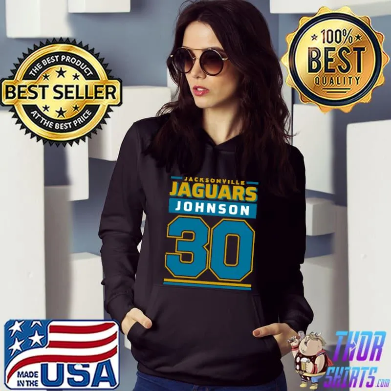 Jacksonville Jaguarsss Johnson 30 Edition Varsity 2 T-Shirt Hoodie