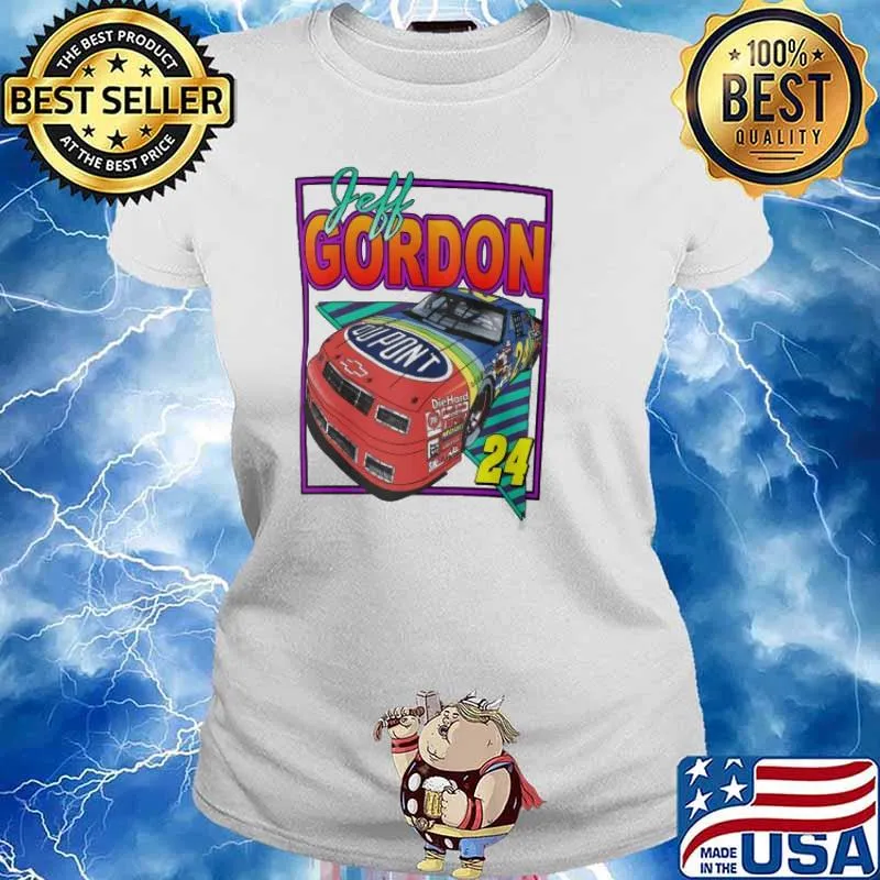 Jeff Gordon Retro Nascar 24 s Ladies tee