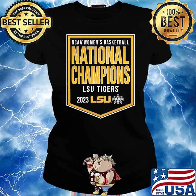 Lsu Tigers Fanatics Branded 2023 Ncaa Womens Basketball National Champions Final four s Ladies tee