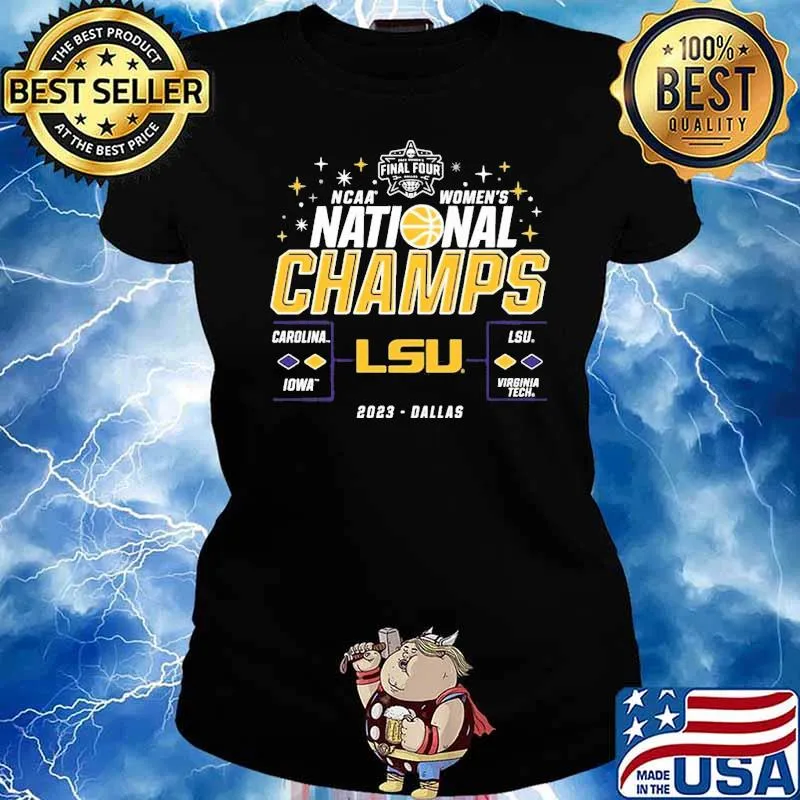 Lsu Tigers Women’s 2023 Ncaa Womens Basketball National Champions Buzzer Stars Dallas s Ladies tee
