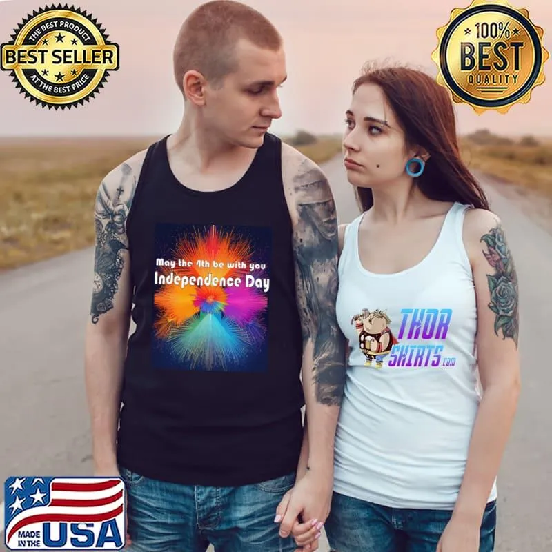 May the 4th be with you independence day! watercolor T-Shirt Tank Top