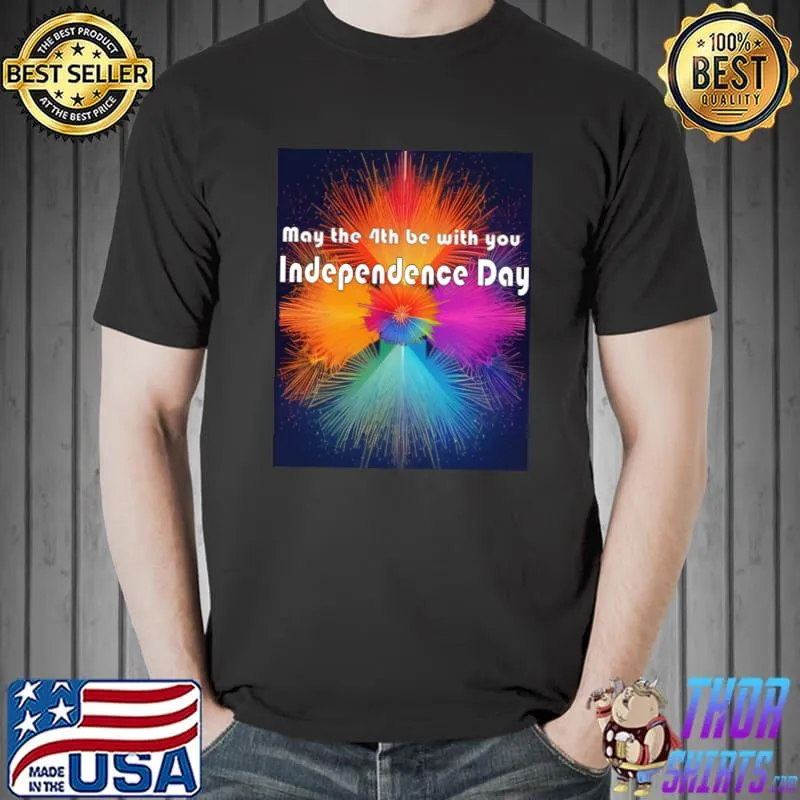 May the 4th be with you independence day! watercolor T-Shirt