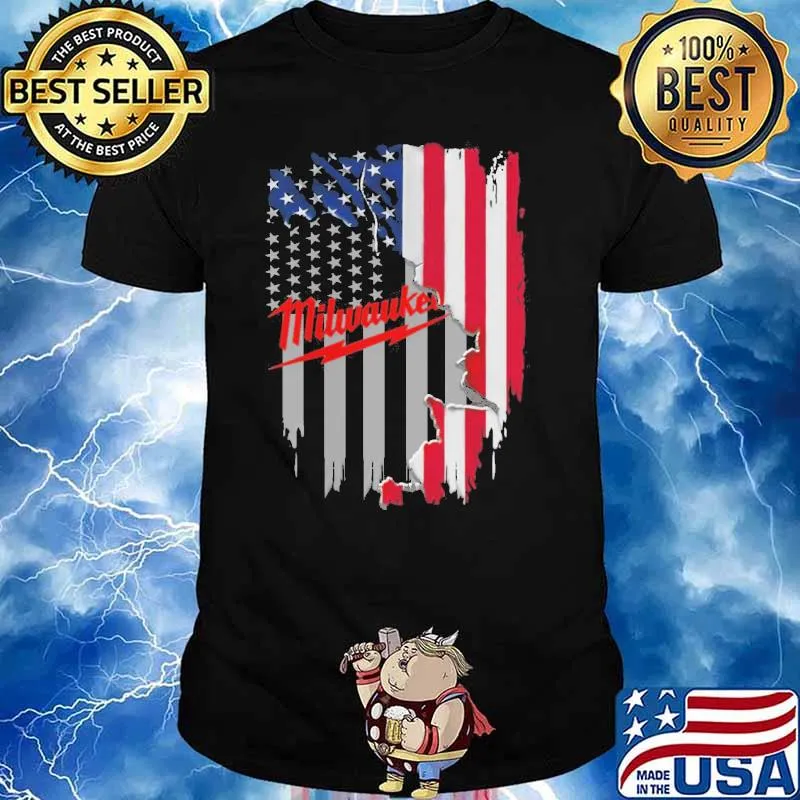 Milwaukee America flag shirt