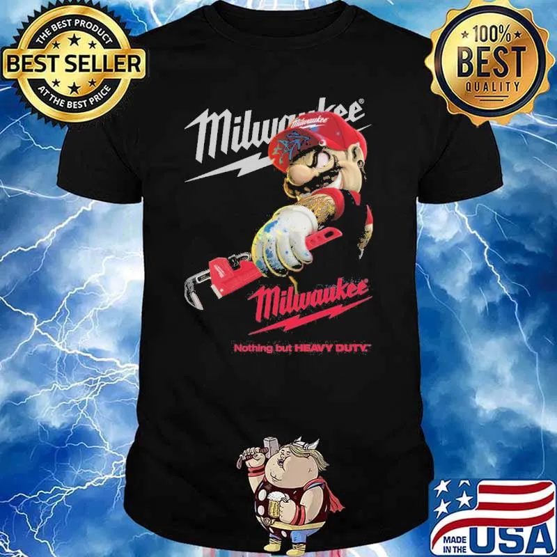 Milwaukee nothing but heavy duty Mario shirt