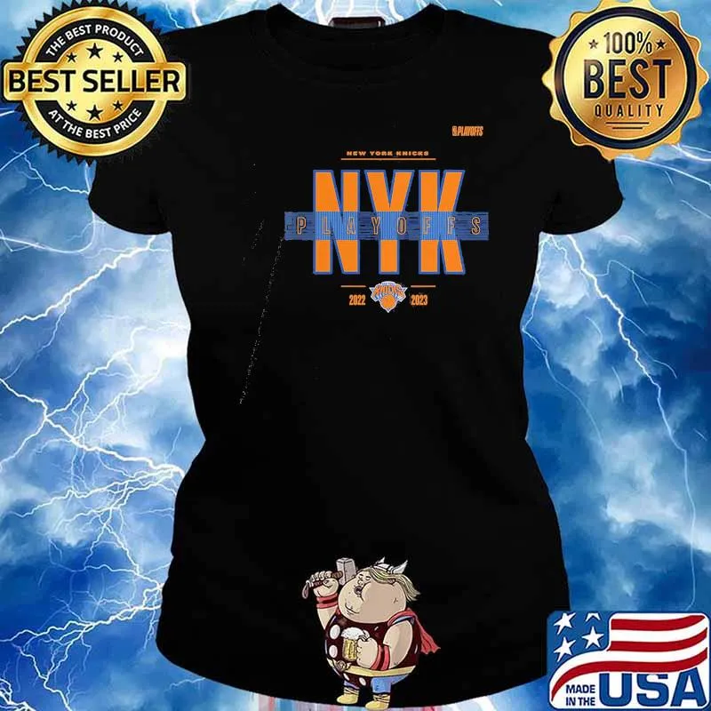 New York Knicks Fanatics Branded 2023 Nba Playoffs Jump Ball NYK s Ladies tee