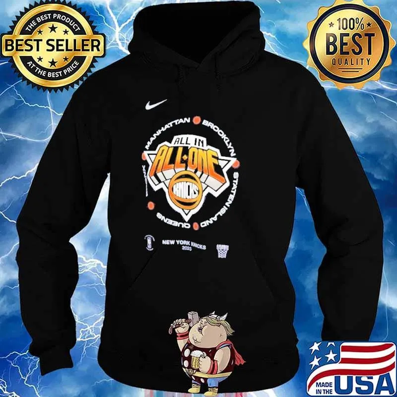New York Knicks Nike 2023 NBA Playoffs Mantra all in all one Knicks Shirt Hoodie
