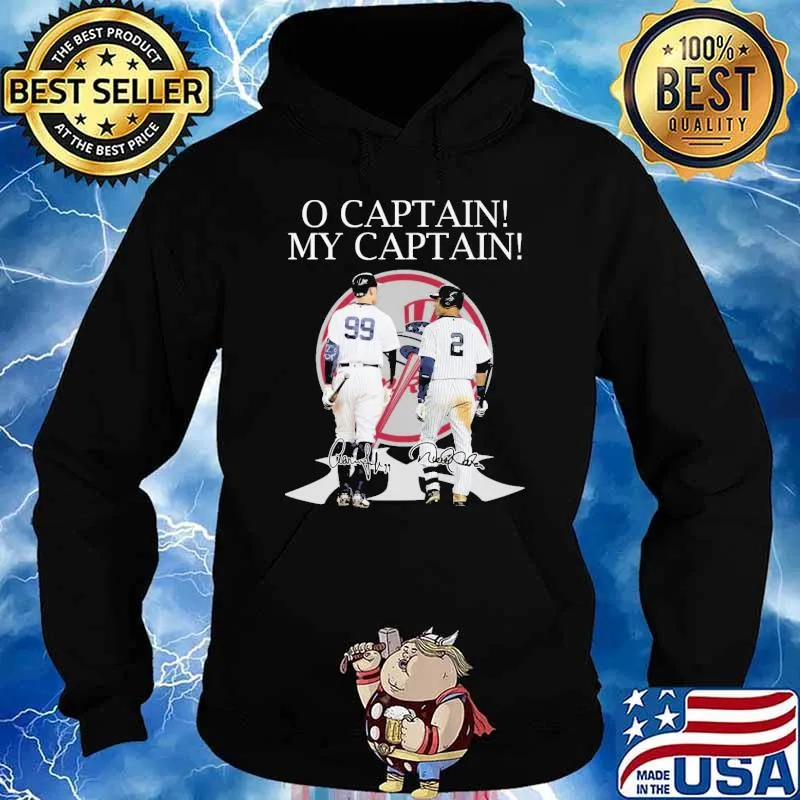 O captain my captain New York Yankees signature s Hoodie