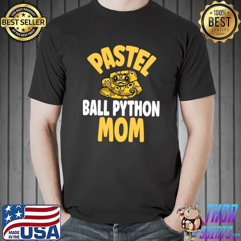Pastel Ball Python Mom Snake T-Shirt