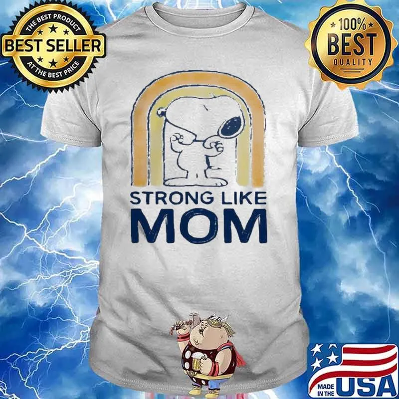 Peanut’s Mother’s Day Strong Snoopy Mom rainbow shirt