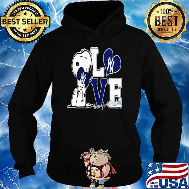 Peanuts Snoopy Love New York Yankees s Hoodie